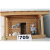 Image 1 : MINIATURE LOG FISHERMAN'S CABIN
