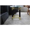 Image 3 : 2 GLASS/BRASS END TABLES