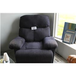 BLUE CLOTH RECLINER CHAIR