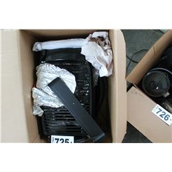 BOX WITH ELECTRIC INDOOR GRILL, GRIDDLE, ETC