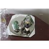 Image 3 : ASSORTED GLASSES, MIRRORS, ORNAMENTS, ETC