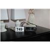 Image 2 : 2 LAMPS & SHADES, SONY CLOCK RADIO, CERAMIC LADY FIGURINE