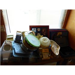 JELLY MOLDS, CHOPPER, PLASTICWARE, PICTURES, ETC