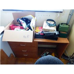 OPTIVISOR, OFFICE SUPPLIES, BASKETS, BROWN DESK