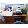 Image 1 : OPTIVISOR, OFFICE SUPPLIES, BASKETS, BROWN DESK