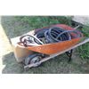 Image 1 : RED WHEELBARROW, HOSE, ROPE, KID'S RIDING TOY