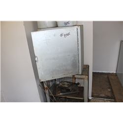 METAL STORAGE CABINET, METAL STAND, SQUARES, ROPE, OILS, MISC