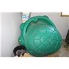 Image 1 : KID'S TURTLE SAND BOX WITH COVER, BOOK SHELF, TOMATO CAGES, ETC