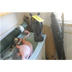 GARDEN ORNAMENTS, EXTENSION HOSE, GARDEN FENCING, ETC