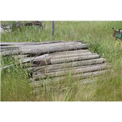 QUANTITY OF POSTS (APPROX. 50) & MISC LUMBER