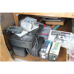 2 SPEAKERS, CAMERA, STAR WARS, ELECTRIC STAPLER