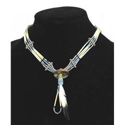 Native American Porcupine Quill Choker Necklace