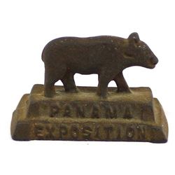 Antique California Expo Republic Bear Paperweight