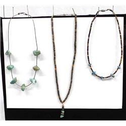 3 Native American Navajo Necklaces