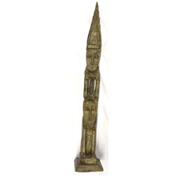 Large African Carved Wood Totem