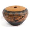 Image 2 : Ute Mountain Carved Pottery Seed Jar by I. Wing