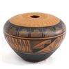 Image 3 : Ute Mountain Carved Pottery Seed Jar by I. Wing