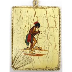 Vintage Redwood California Tourist Wood Plaque