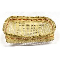 Native American Cherokee 2-Toned Basket