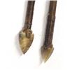 Image 2 : 2 Hand Crafted Arrows with Carved Stone Tips