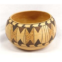 Hopi-Tewa Pottery Bowl by K. Collateta