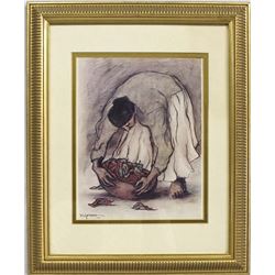 1976 Navajo R.C. Gorman Framed Print