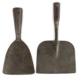 2 Antique Hand Forged Scraping Tools