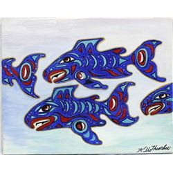 Original Acrylic Painting by Kathy Kills Thunder