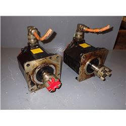 (2) FANUC A06B-0266-B100#0100 AC SERVO MOTOR