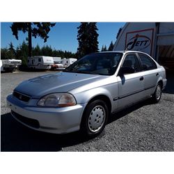 A3 --  1997 HONDA CIVIC LX  , Silver , 408542  KM's "NO RESERVE"