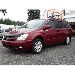 I2 --  2008 KIA SEDONA EX , Red , 113360  KM's