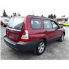 Image 5 : D2 --  2007 SUBARU FORESTER 2.5X , Red , 132262  KM's