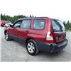Image 7 : D2 --  2007 SUBARU FORESTER 2.5X , Red , 132262  KM's