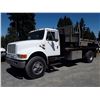 Image 1 : 0D --  1990 INTERNATIONAL 4000 SERIES 4700 SINGLE AXLE FLATDECK , White , 246485  KM's