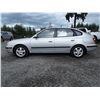 Image 8 : E1 --  2003 HYUNDAI ELANTRA GLS , Silver , 286729  KM's
