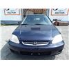 Image 2 : A11 --  1999 HONDA CIVIC CX  , Blue , 278612  KM's