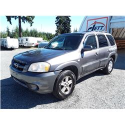 A3 --  2006 MAZDA TRIBUTE I , Grey , 352977  KM's "NO RESERVE"