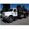 Image 1 : 0B --  1990 INTERNATIONAL 4000 SERIES 4700 SINGLE AXLE FLATDECK , White , 246485  KM's