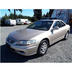 B6 --  2001 HONDA ACCORD EX , Brown , 156665  KM's
