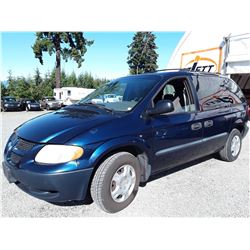 I6 --  2002 DODGE CARAVAN SE , Blue , 228318  KM's