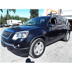 G2 --  2008 GMC ACADIA SLT-1 , Black , 218960  KM's