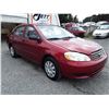 Image 3 : J3 --  2004 TOYOTA COROLLA CE , Red , 237273  KM's