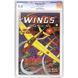 Wings Comics #116 (Fiction House, 1952) CGC NM 9.4 