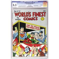 World's Finest Comics #8 Big Apple pedigree (DC, 1942) 