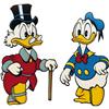 Image 1 : Giant Donald Duck and Uncle Scrooge Cutout Figures 