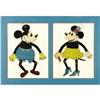 Image 1 : Mickey and Minnie Cut-out Cardboard String Puppets 