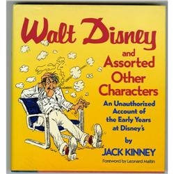 Walt Disney and Other Characters Signd by Jack Kinney 