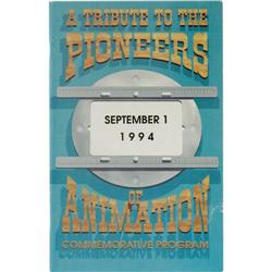 A Tribute to the Pioneers of Animation Signed Program 