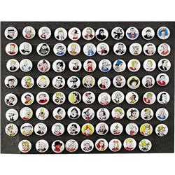 Kelloggs Comic Character Pep Pins Complete Set of 86 