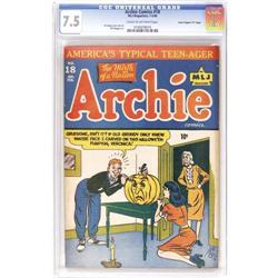 Archie Comics #18 Davis Crippen ("D" Copy) pedigree 7.5 